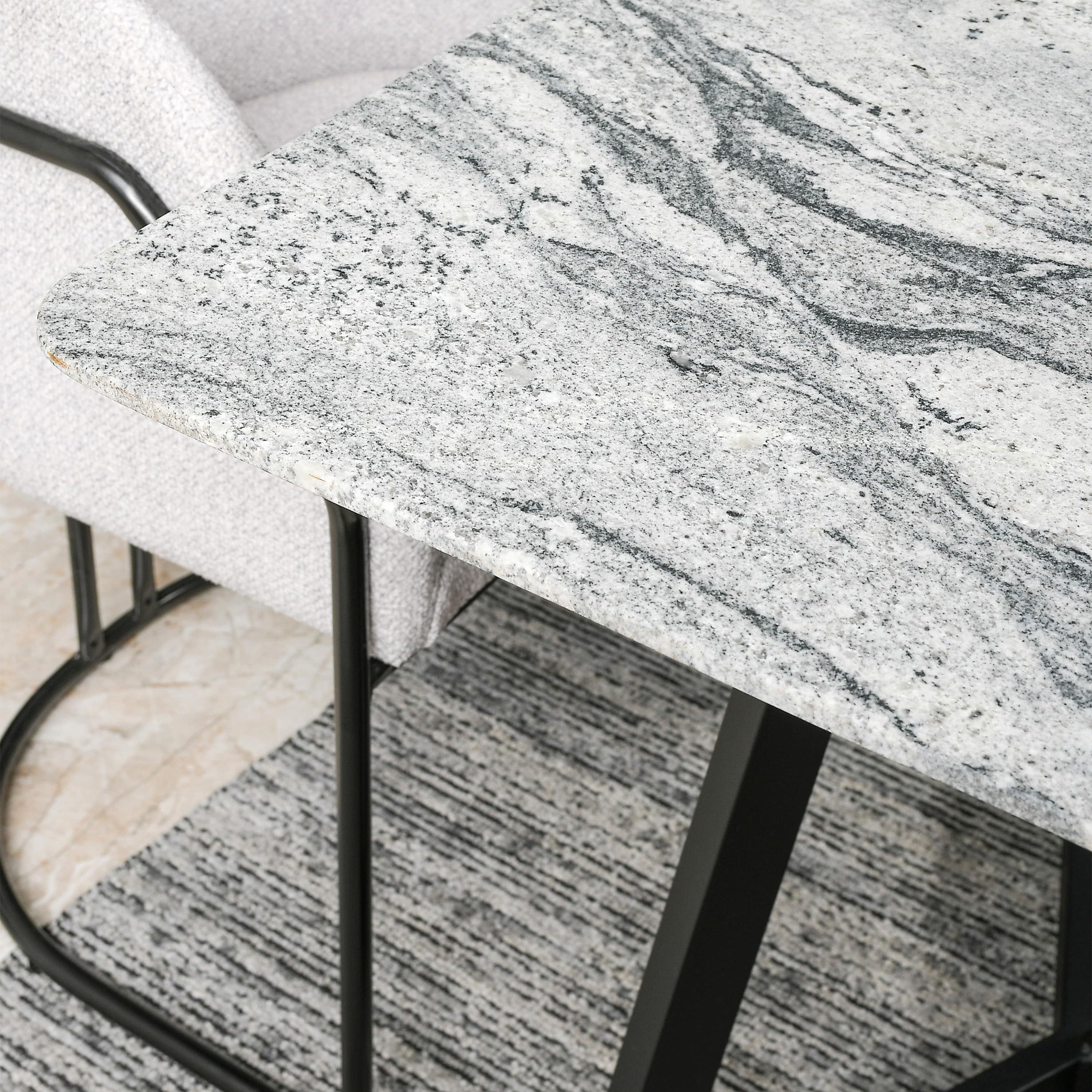 Pedestal Industrial p/4 con Cubierta Mármol