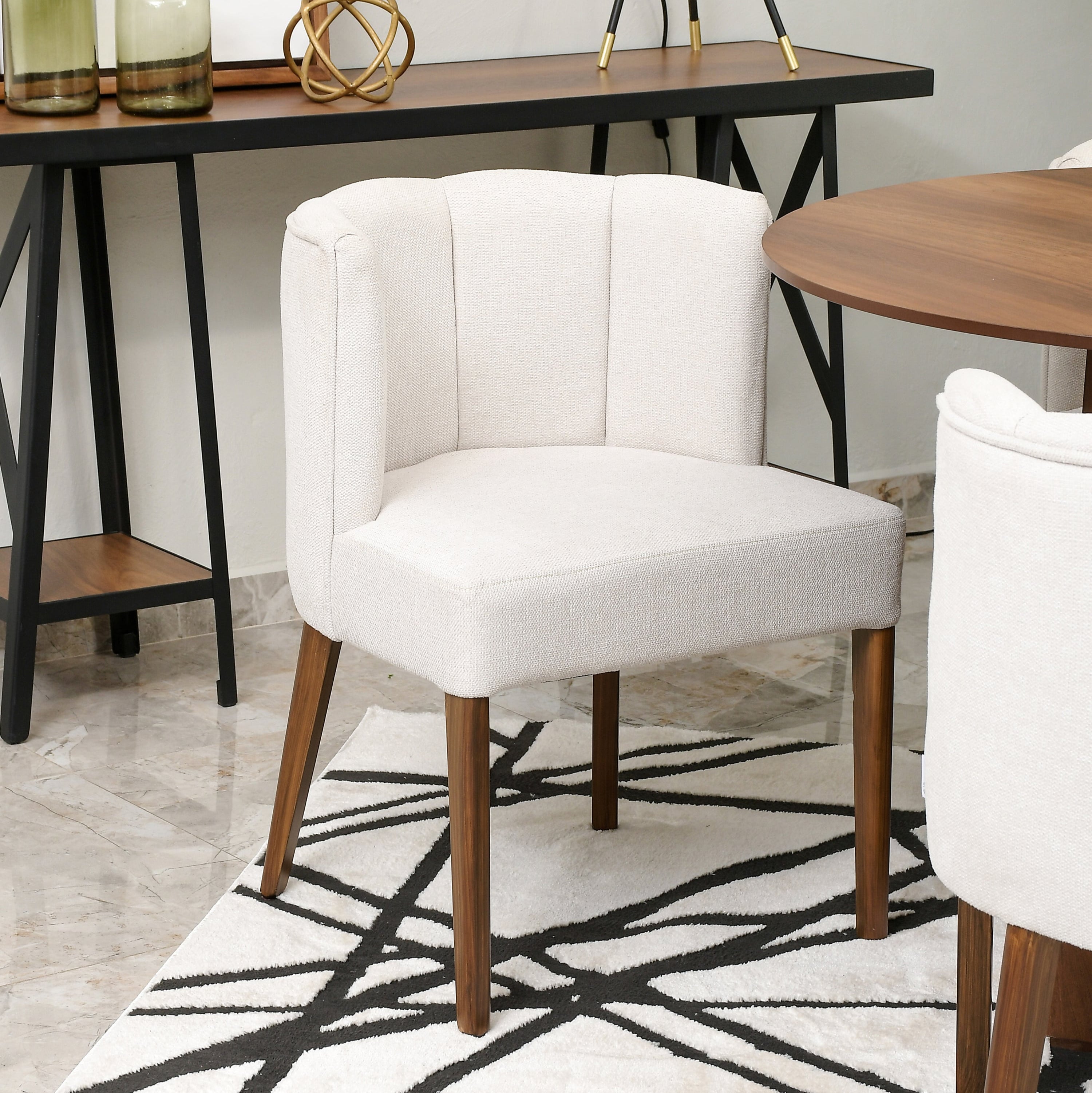 Comedor Black p/4 con Silla Barcelona Gajos