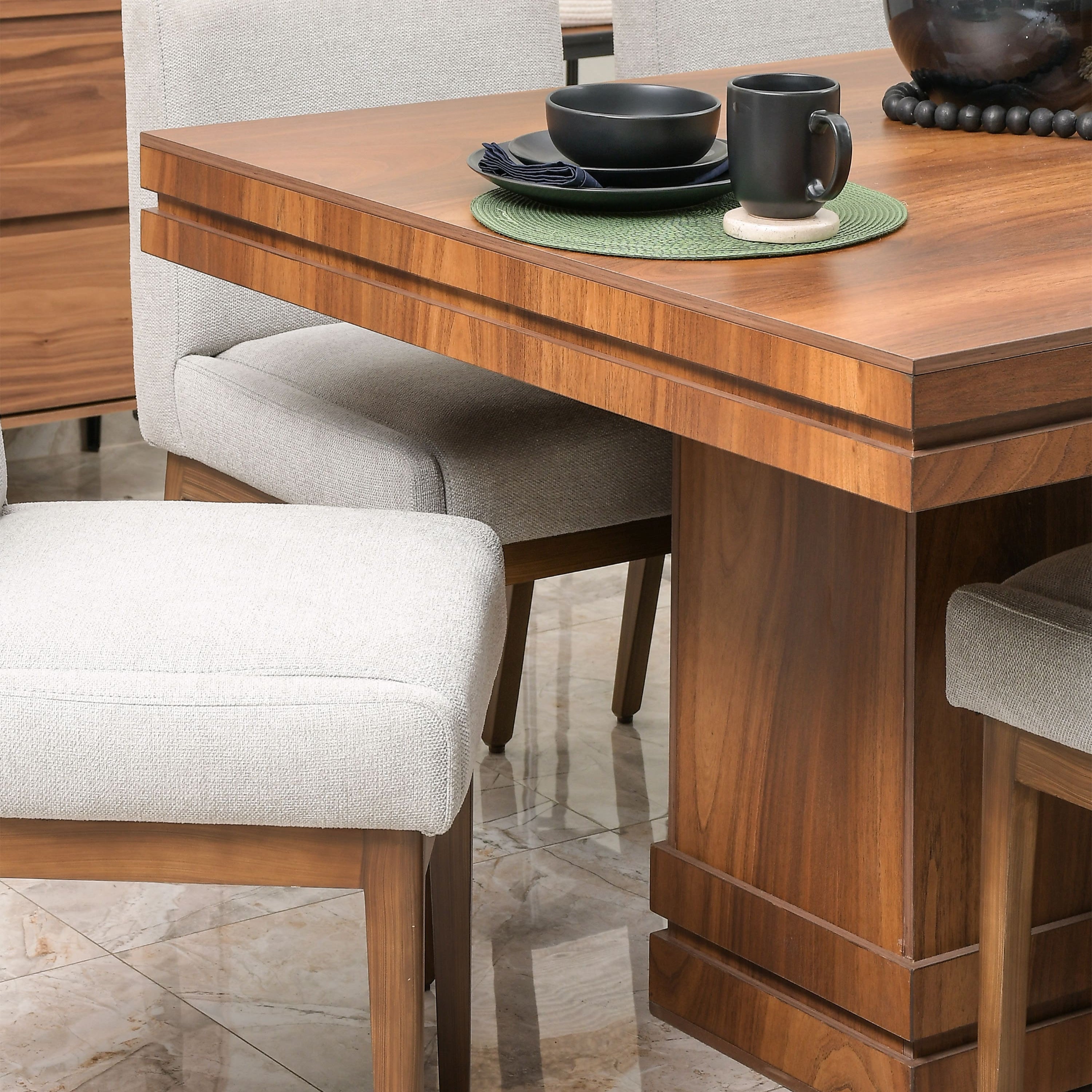 Comedor Malvina p/6 con Silla Apolo