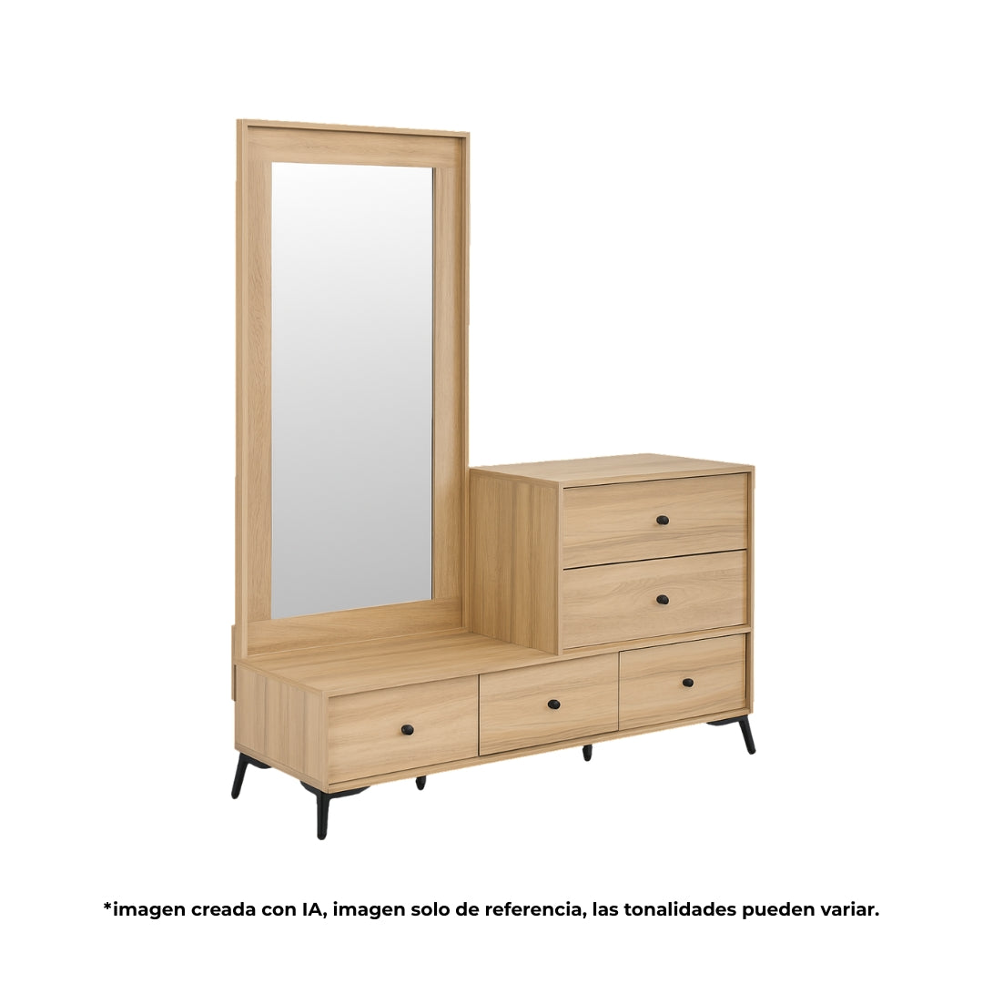 Cómoda y Espejo Luna