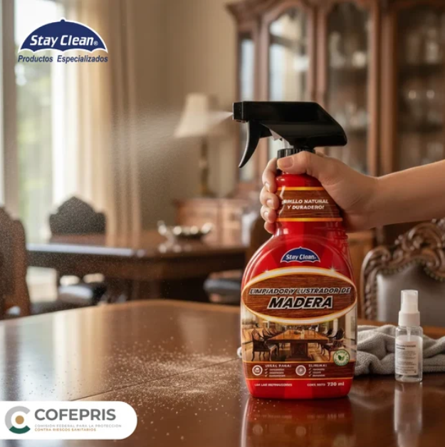 Limpiador y Abrillantador para Madera Stay Clean