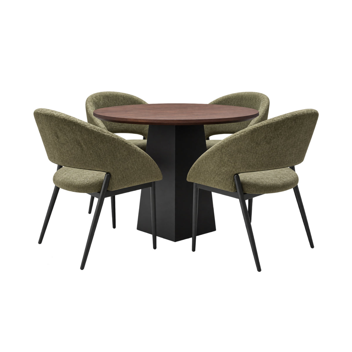 Set Mesa Olmo + 4 Sillas Royal