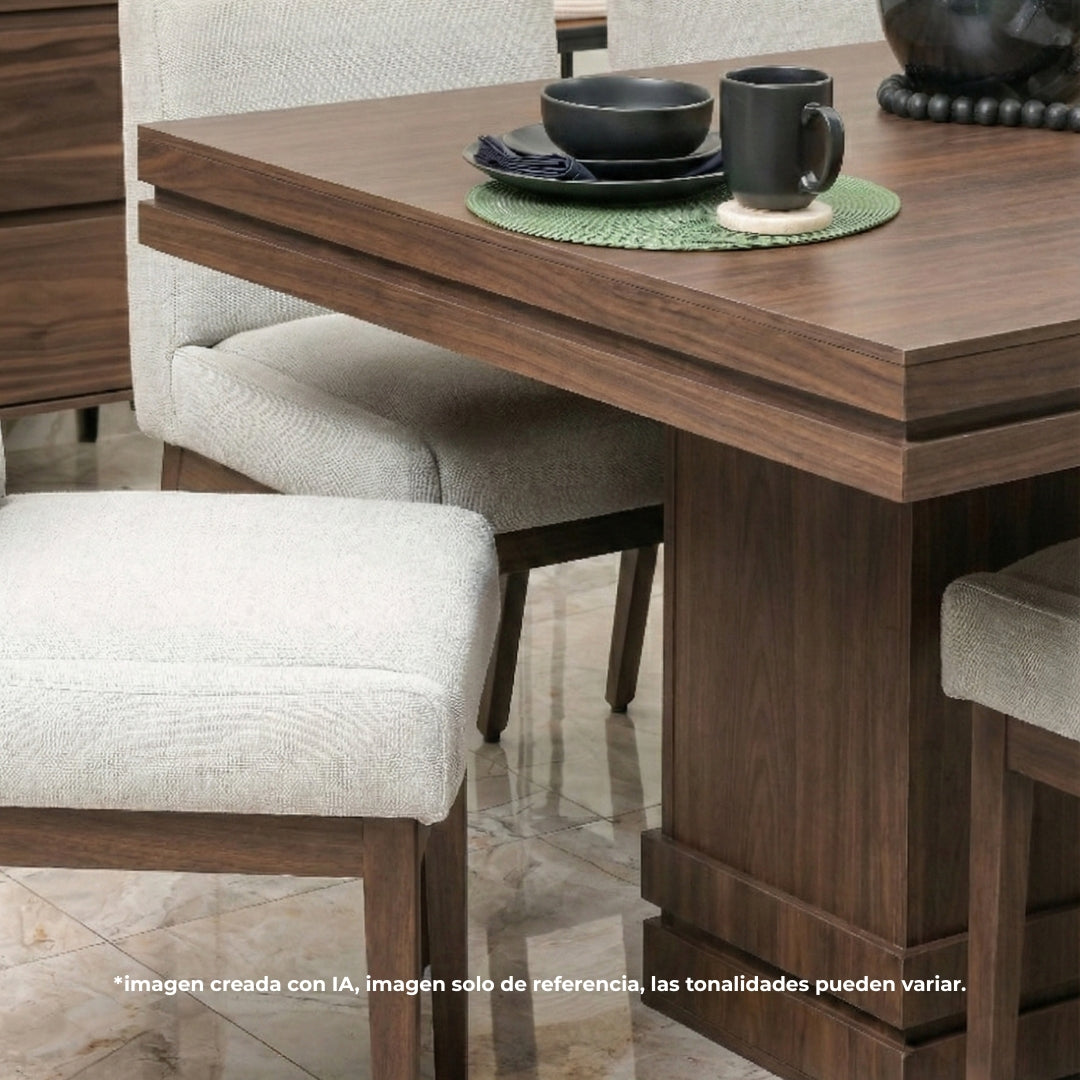 Comedor Malvina p/6 con Silla Apolo