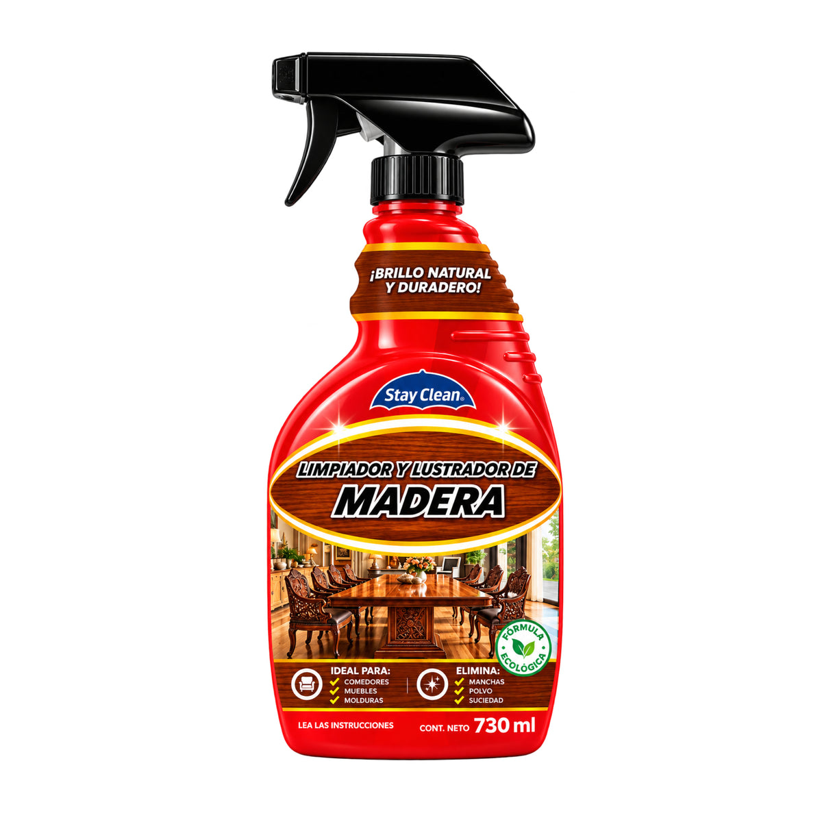 Limpiador y Abrillantador para Madera Stay Clean