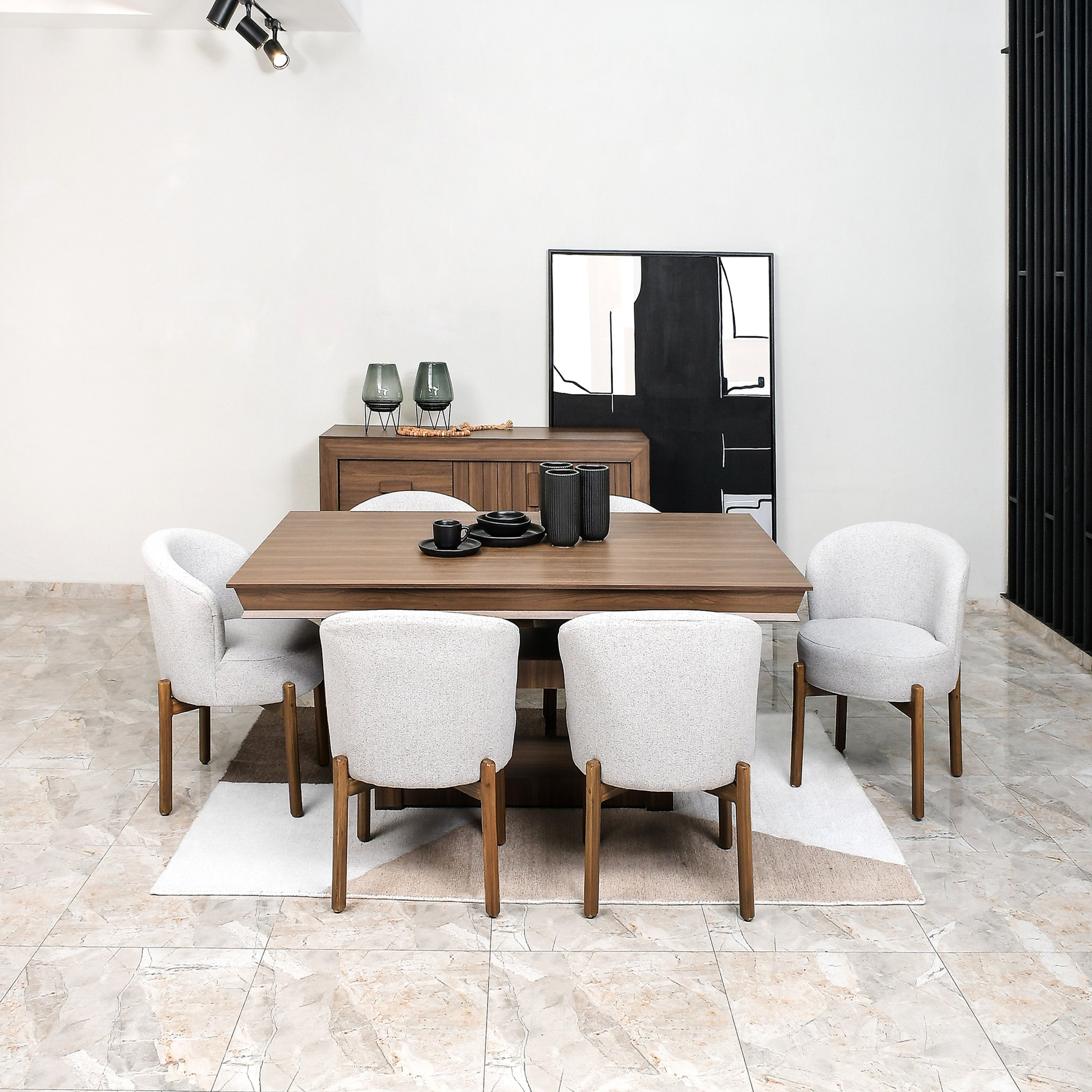 Mesa Marmore p/6 con Silla Portugal
